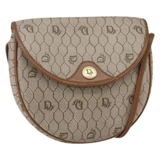 Dior Pre-owned Cross Body Bags, female, Beige, Size: ONE SIZE Pre-owned Vintage Shoulder Bag