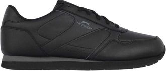 Slazenger Klassieke sneakers van gecoat leer voor heren (Zwart/Kool)
