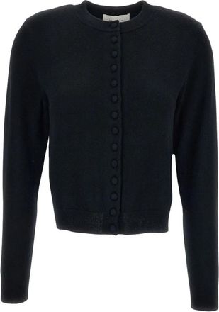 Lisa Yang Cropped Kasjmier Vest - Dames - Cashmere truien - Zwart - XS - Kasjmier - Truien & Vesten