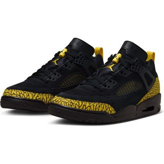 Nike Jordan Spizike Low Sneaker in Black/Speed Yellow at Nordstrom, Size 10.5