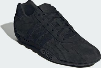 adidas Originals Unisex Adi Racer Lo Shoes - Black/Dark Grey Leather - Size UK 11.5