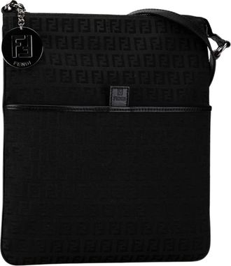 Fendi Pre-owned Zucchino Canvas Crossbody - - Pre-owned - Donna - Nero - ONE SIZE