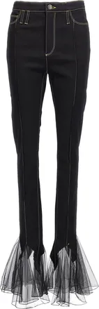 Nensi Dojaka Womens Tulle Jeans