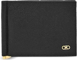 Ferragamo Accessoires, Heren, Zwart, ONE Size, Nylon, Micro Gancio Kaarthouder