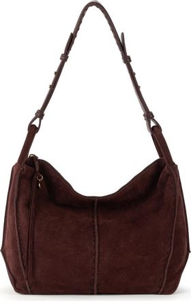 The Sak Los Feliz Hobo Leather Bag in Mahogany Suede at Nordstrom