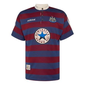 adidas Newcastle United FC 95/96 Away Jersey Asia Sizing Noble Indigo Burgundy JM8252