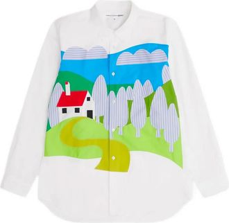 Comme Des Gar&ccedil;ons Katoenen overhemd - Wit