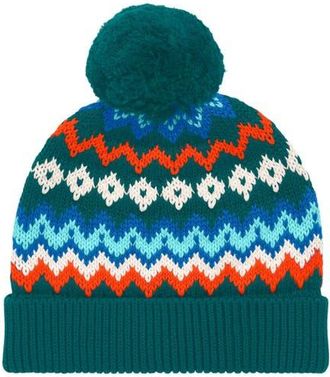 primary Baby Fair Isle Beanie in Spruce Rainbow Fairisle at Nordstrom, Size 12-24 M