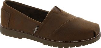 Skechers Womens BOBS Chill Lugs-Urban Spell Loafers, Brown, 8.5 Wide