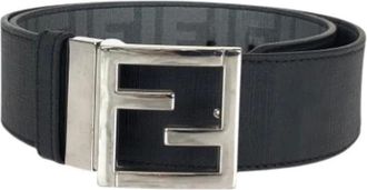 Fendi Pre-owned Belts, male, Black, Size: ONE SIZE Pre-owned Leather belts