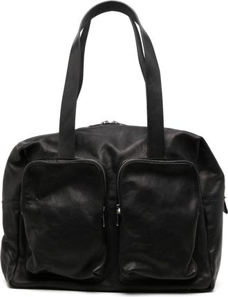 Guidi Borsa a spalla con tasche cargo - Nero