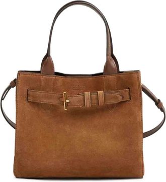 Tom Ford Suede Calf Smooth Calf Small Tote