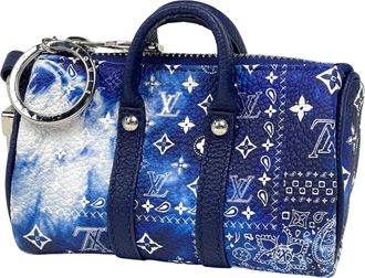 Louis Vuitton Blue Monogram Pouch (Pre-Owned)