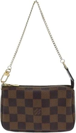 Louis Vuitton Pre-owned Mini Bags, female, Brown, Size: ONE SIZE Pre-owned Pochette Pouch