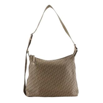 Dior Pre-owned Cross Body Bags, male, Brown, Size: ONE SIZE Pre-owned Trotter Canvas Shoulder Bag