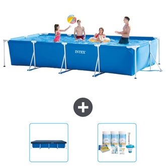 Intex Piscina Con Estructura Rectangular - 450x220x84 Cm - 5-piezas S22358