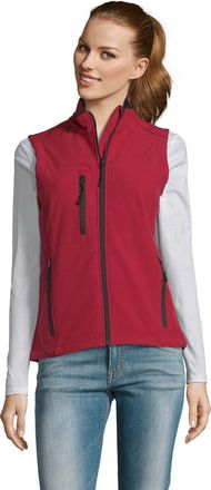 SOLS Dames/Dames Rallye Softshell Mouwloos Gilet (Rood)