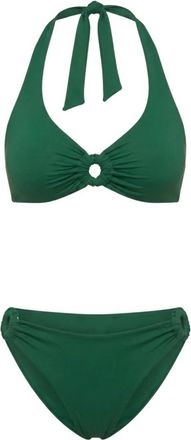 Fisico Microfiber Bikini met Macram&eacute; Ringen - Dames - Bikinis - Groen - S - Badmode