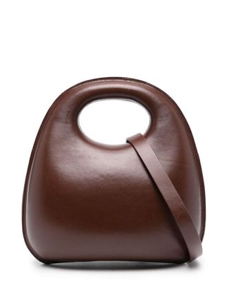 Christophe Lemaire Egg leren shopper - Bruin
