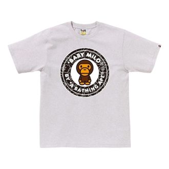 A Bathing Ape Neon Camo Milo Busy Works T-Shirt Grey 2L30-110-009-GRY