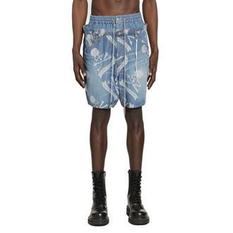 MASTERMIND WORLD Aloha Denim Shorts