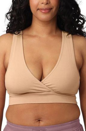 Kindred Bravely Busty French Terry Racerback Nursing & Sleep Bra - Fits Sizes 30E-46H in Beige at Nordstrom, Size X-Large