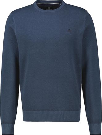 Lerros Sweatshirt LERROS Sweatshirt in sportlicher 2-Tone-Optik, Herren, Gr. 4XL, classic navy, 100% Baumwolle, Sweatshirts Sweatshirt