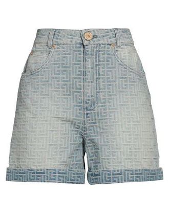 Balmain BOTTOMWEAR - Denim shorts on YOOX.COM