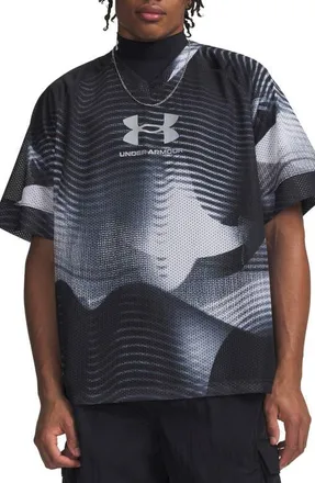 Under Armour UA Icon Mesh Jersey in Ultimate Black/white at Nordstrom, Size Xxx-Large