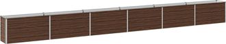 vidaXL Cama De Jard&iacute;n Elevada Negro 600 X 40 X 55 Cm Vidaxl