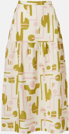 Adriana Degreas Balearic printed midi skirt
