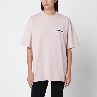 Balenciaga Pink Masking Tape t-shirt in cotton