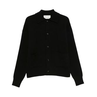 Ami Wollen vest met overhemdkraag - Heren - Truien - Zwart - Maat: XS Wol