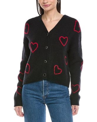 CeCe by Cynthia Steffe Cece Heart Jacquard Cardigan