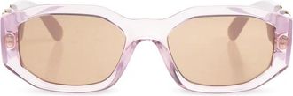 Versace Medusa Biggie Zonnebril - Heren - Zonnebrillen - Paars - 53 MM - Accessoires
