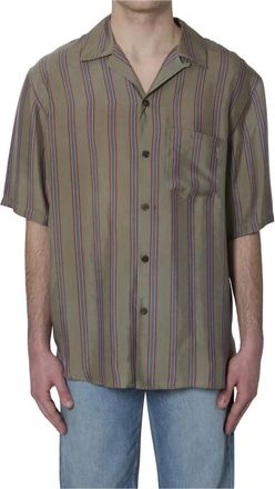 Saint Laurent Overhemden, Heren, Grijs, M, Chemise Boxy Shirt