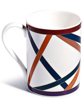 Missoni Home Tazza Nastri con stampa grafica - Bianco