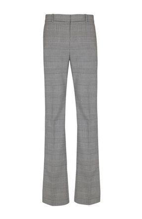 Balmain Darted trousers in Prince of Wales wool in Black at Nordstrom, Size 54 It