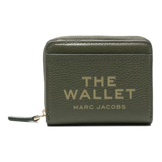 Marc Jacobs Wallets & Cardholders, female, Green, Size: ONE SIZE Mini Compact Leather Wallet