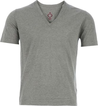 Side Slope v-neck t-shirt - Grijs