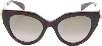 Gucci Occhiali da sole cat-eye con logo anni 2020 - Marrone