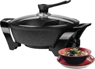 Brentwood Electric Non-Stick 6Qt Shabu Shabu Pot