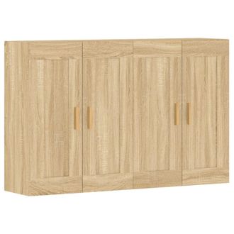 vidaXL Armarios De Pared 2 Uds Madera De Ingenier&iacute;a Roble Sonoma Vidaxl
