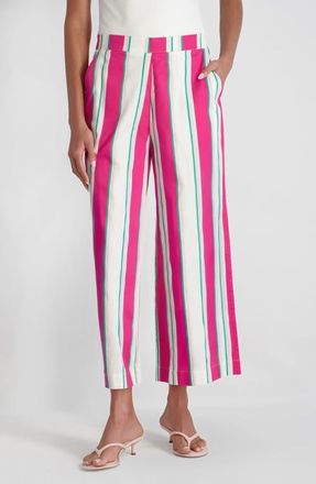 French Connection Havana Stripe Crop Pants at Nordstrom, Size X-Small