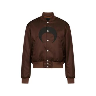 Marine Serre Moon-print Buttoned Bomber Jacket