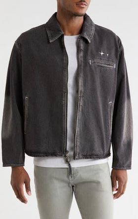 PacSun Washed Denim Jacket in Black at Nordstrom Rack, Size X-Large