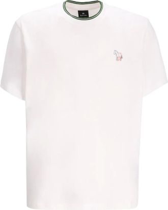 Paul Smith T-shirt con ricamo zebra - Bianco