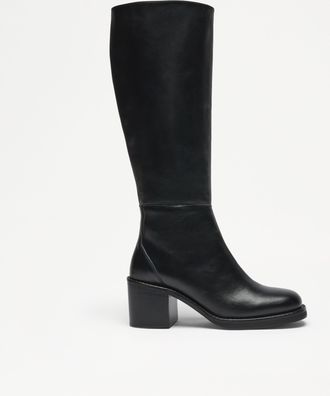 Russell & Bromley BOWLAND TALL Clean Block Heel Mid Boot