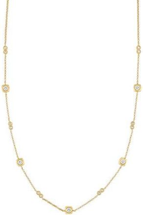 Bony Levy Monaco Diamond Station Necklace in 18K Yellow Gold at Nordstrom Rack