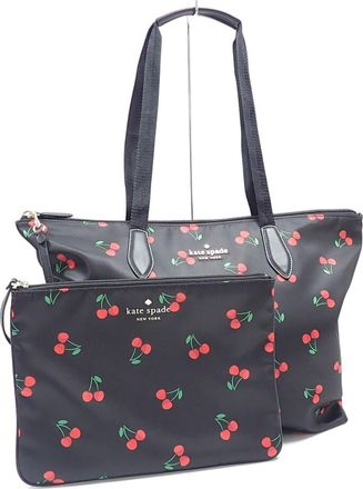 Kate Spade New York Black Nylon Tote Bag (Pre-Owned)